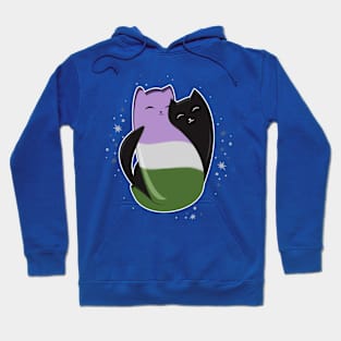 Genderqueer Cat LGBT Pride Flag Hoodie